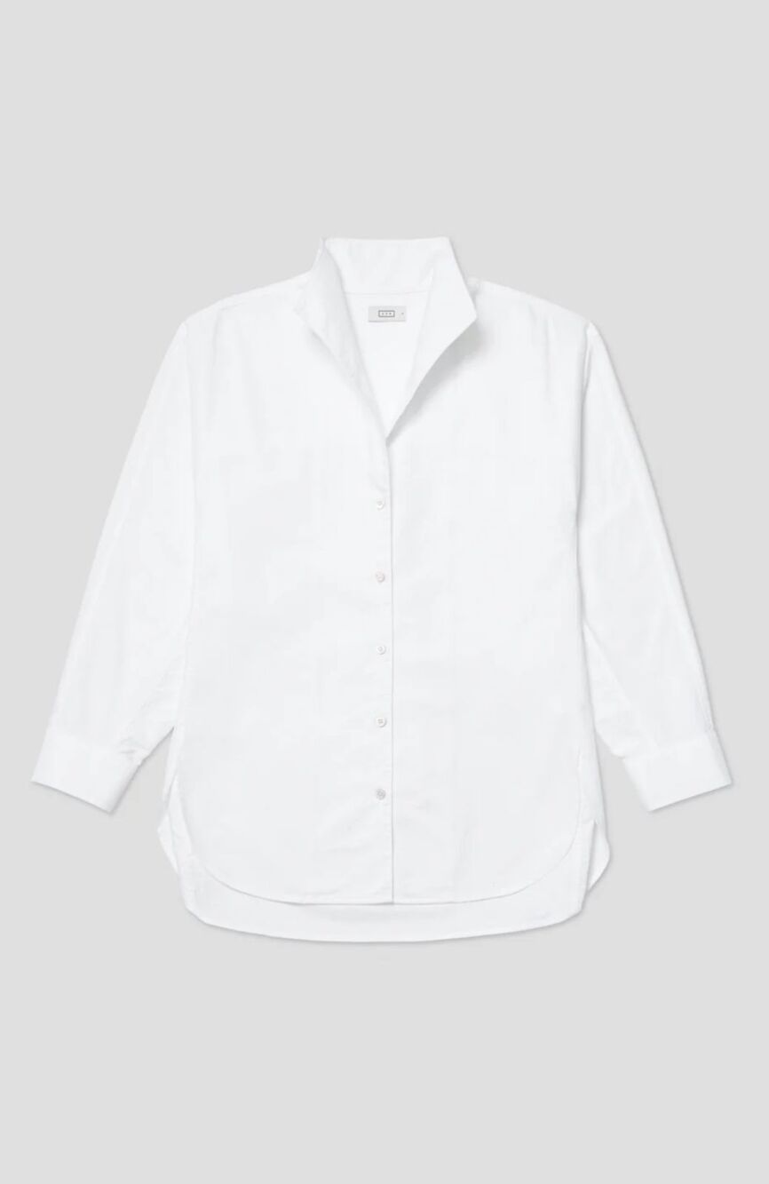 AYR The Tate Button Down Shirt Women’s Size Medium Oxford White - Picture 3 of 5